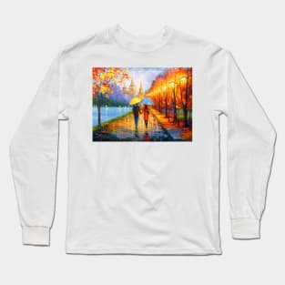 Romantic walk in the rain Long Sleeve T-Shirt